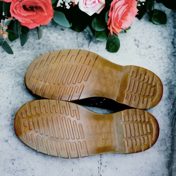 SOLDVintage Dr. Martens X Na Na Collab MIE Brogue Red Black & Blue UK6/USM7/USL8 - Picture 9 of 10